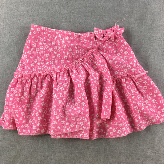 Zara Kids Girls Skirt Size 11 - 12 Years Pink Floral Mini