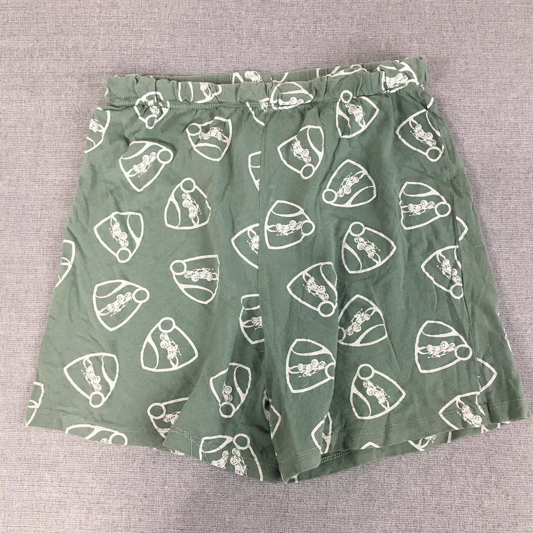 Rocket League Kids Boys Shorts Size 12 Green Logo Pattern Videogame