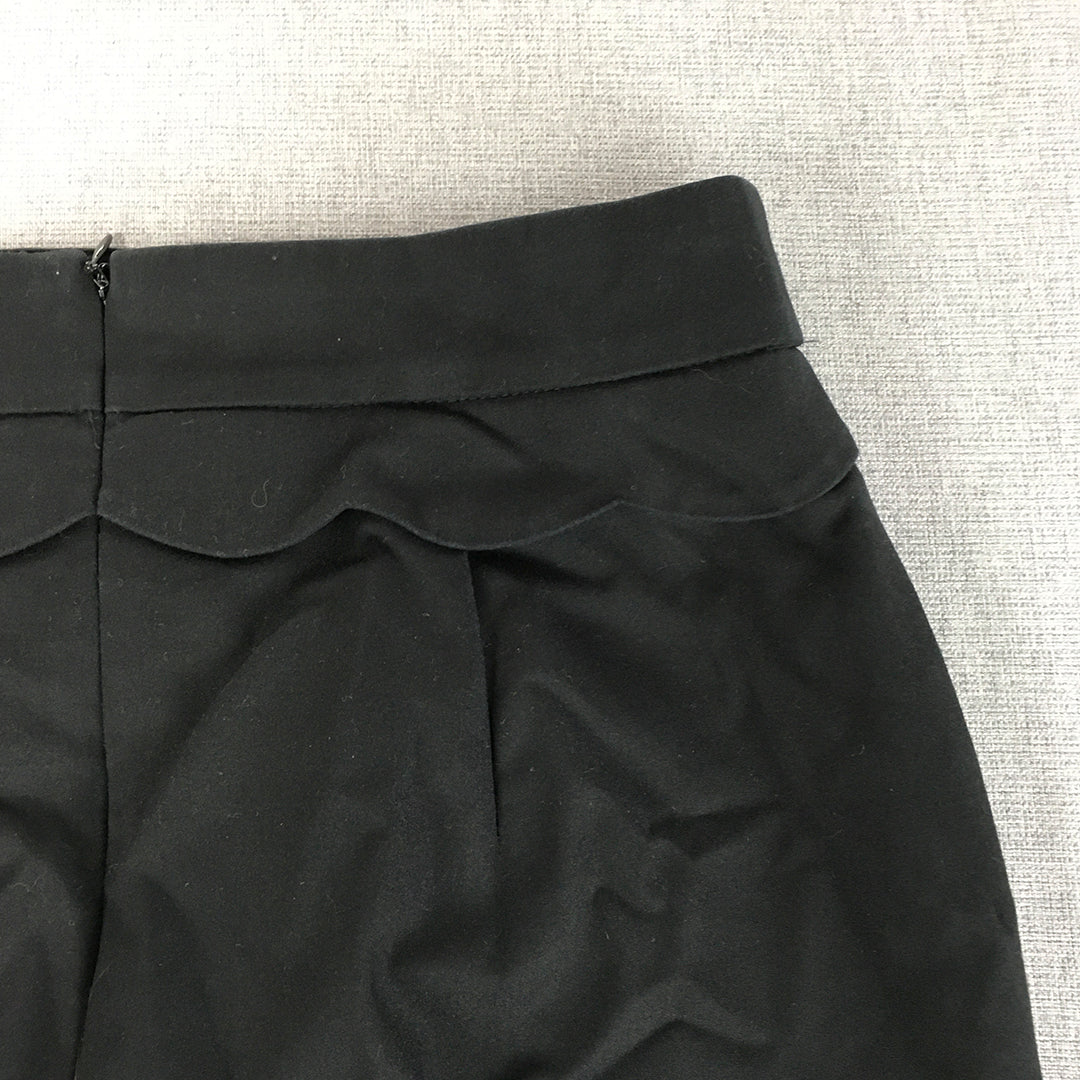 Portmans Womens Pencil Skirt Size 10 Black Straight