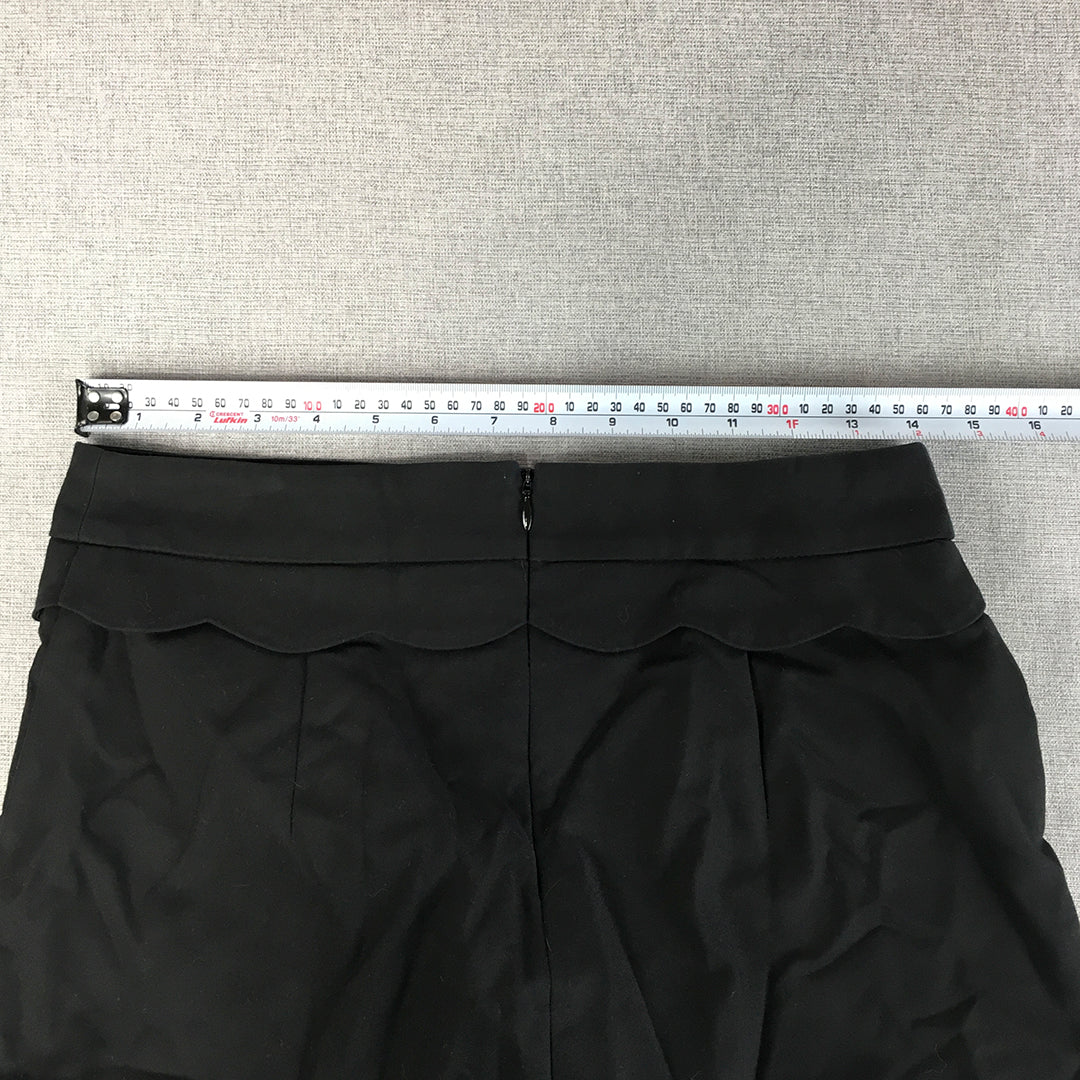 Portmans Womens Pencil Skirt Size 10 Black Straight