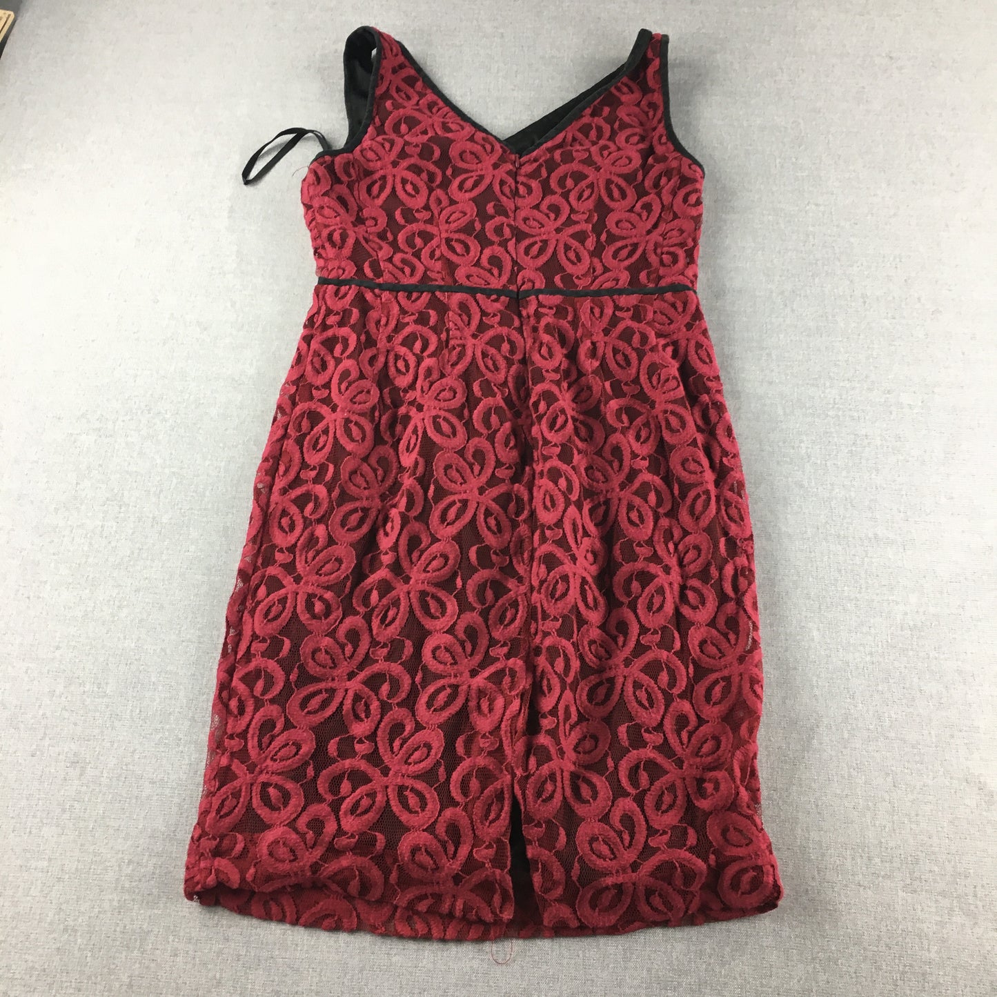 David Lawrence Womens Mini Dress Size 10 Red Floral Sleeveless