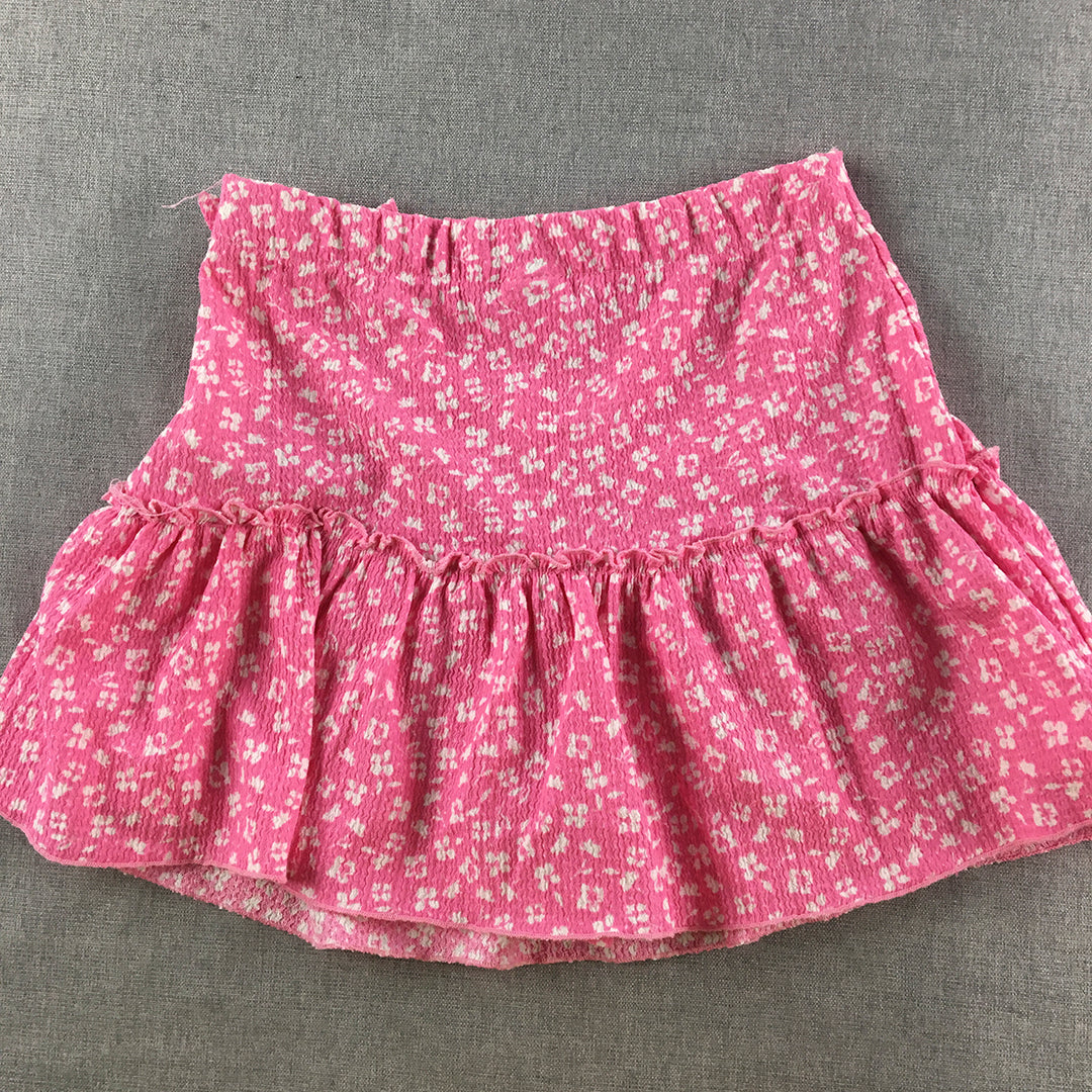 Zara Kids Girls Skirt Size 11 - 12 Years Pink Floral Mini