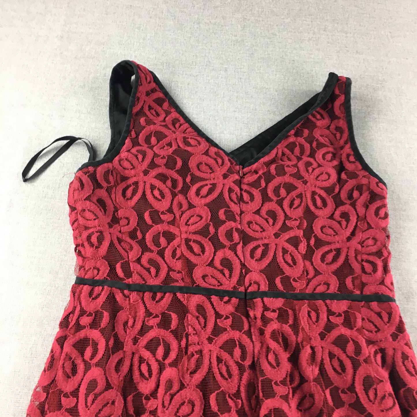 David Lawrence Womens Mini Dress Size 10 Red Floral Sleeveless