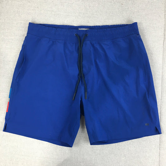 Tommy Hilfiger Sport Mens Shorts Size L Blue Drawstring Pockets