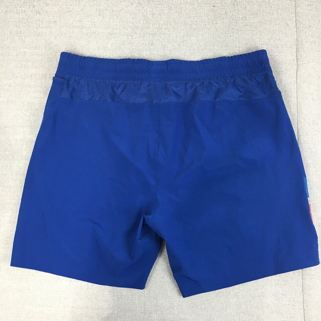 Tommy Hilfiger Sport Mens Shorts Size L Blue Drawstring Pockets