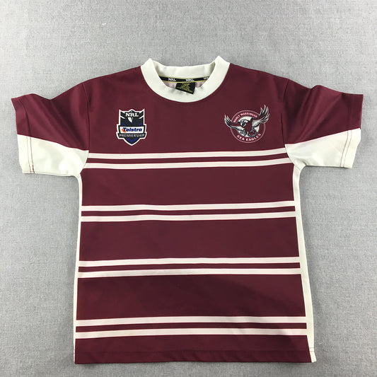 Manly Sea Ealges Kids Boys Jersey Size 8 NRL Rugby League Shirt