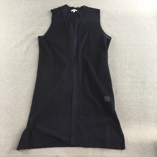 W Lane Womens Dress Size S Navy Blue Knit Stretch Fabric Sleeveless