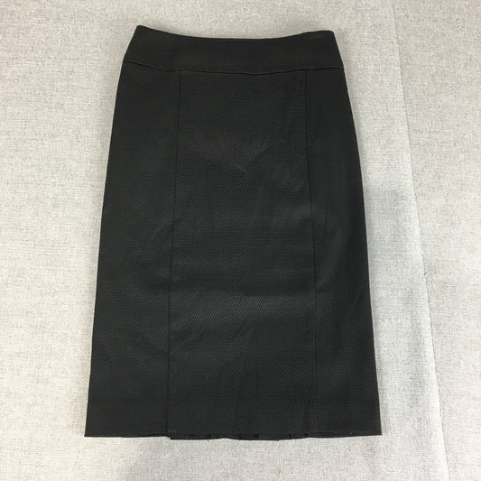 Review Womens Pencil Skirt Size 6 Black Midi Straight