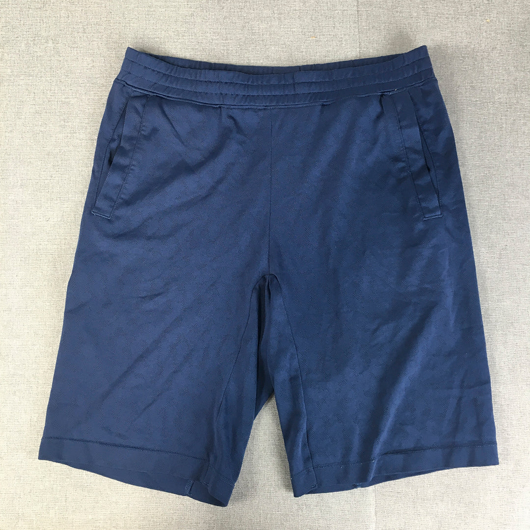 Uniqlo SPRZ NY Mens Active Shorts Size S Blue Elastic Waist Pockets