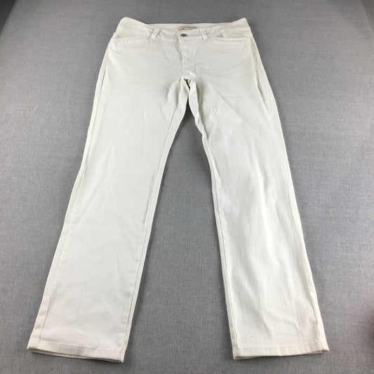 BDG Blue Grae Denim Womens Pants Size 12 White Pockets