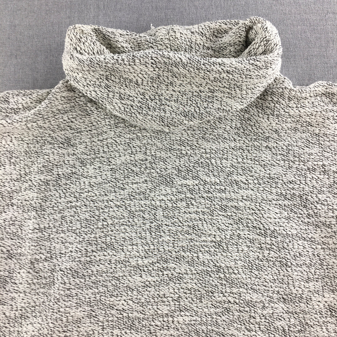 Seed Heritage Womens Knit Sweater Size M Grey Turtleneck Jumper