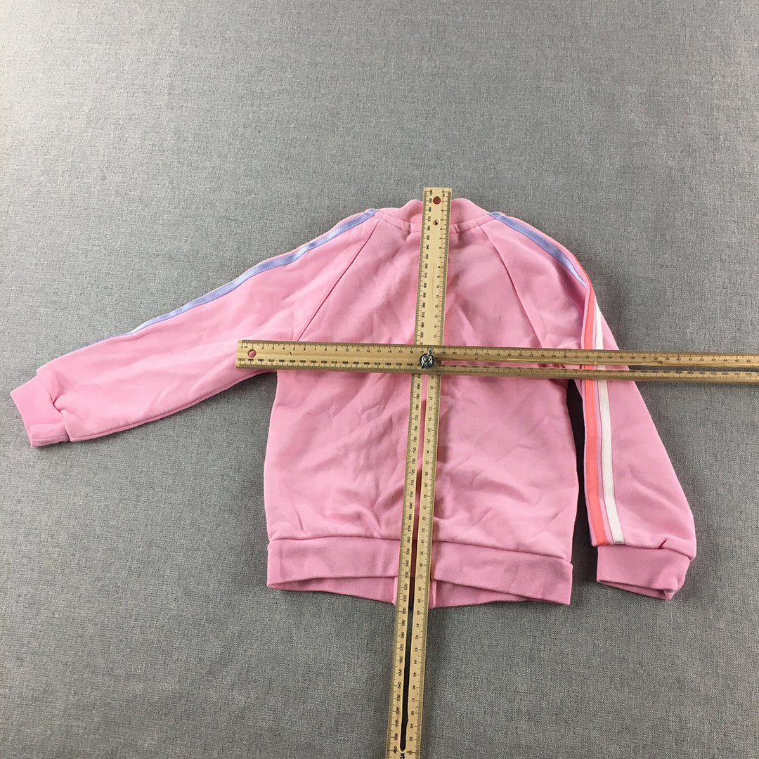 Adidas Kids Girls Jacket Size 18 - 24 Months (2) Toddler Baby Pink Trefoil Logo