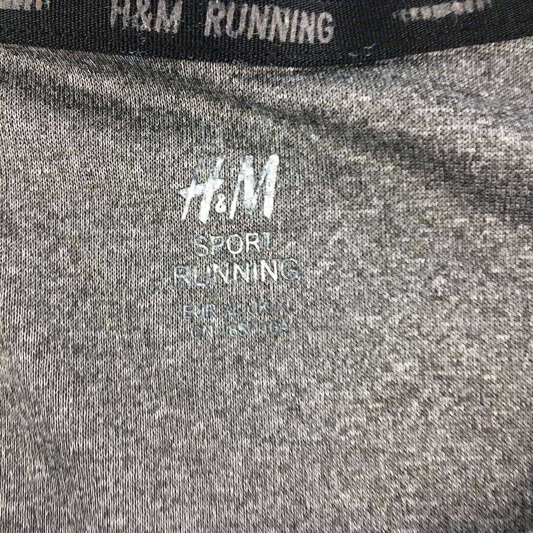 H&M Sport Mens T-Shirt Size XL Grey Short Sleeve Athletic