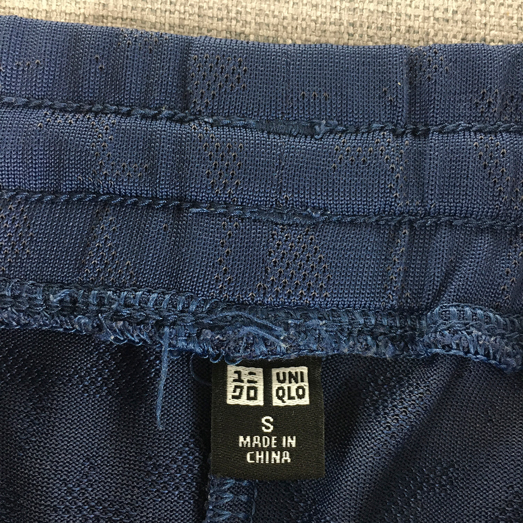 Uniqlo SPRZ NY Mens Active Shorts Size S Blue Elastic Waist Pockets