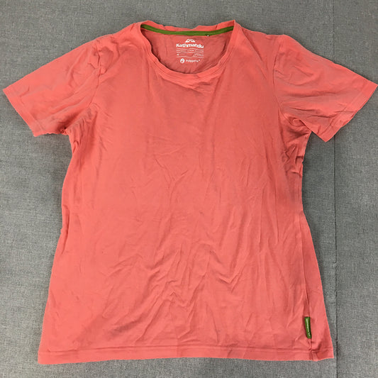 Kathmandu Womens T-Shirt Size 6 Pink Crew Neck Short Sleeve Top