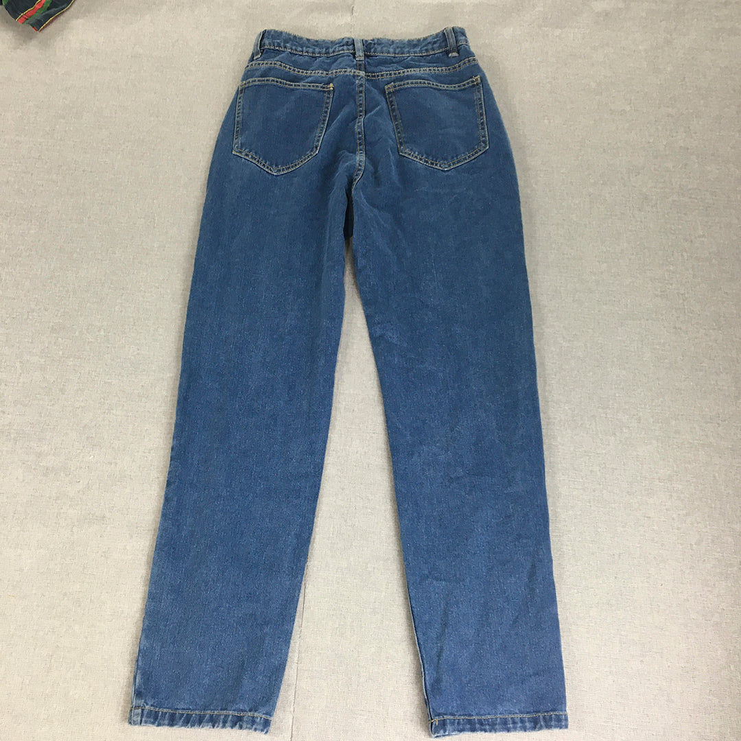 Boohoo Womens Jeans Size 10 Blue Skinny Pockets Denim