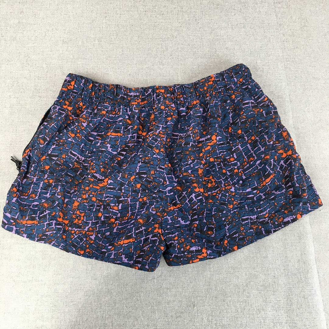 Nike ACG Womens Shorts Size M Purple Dot Elastic Waist Athletic Outdoor $100 RRP