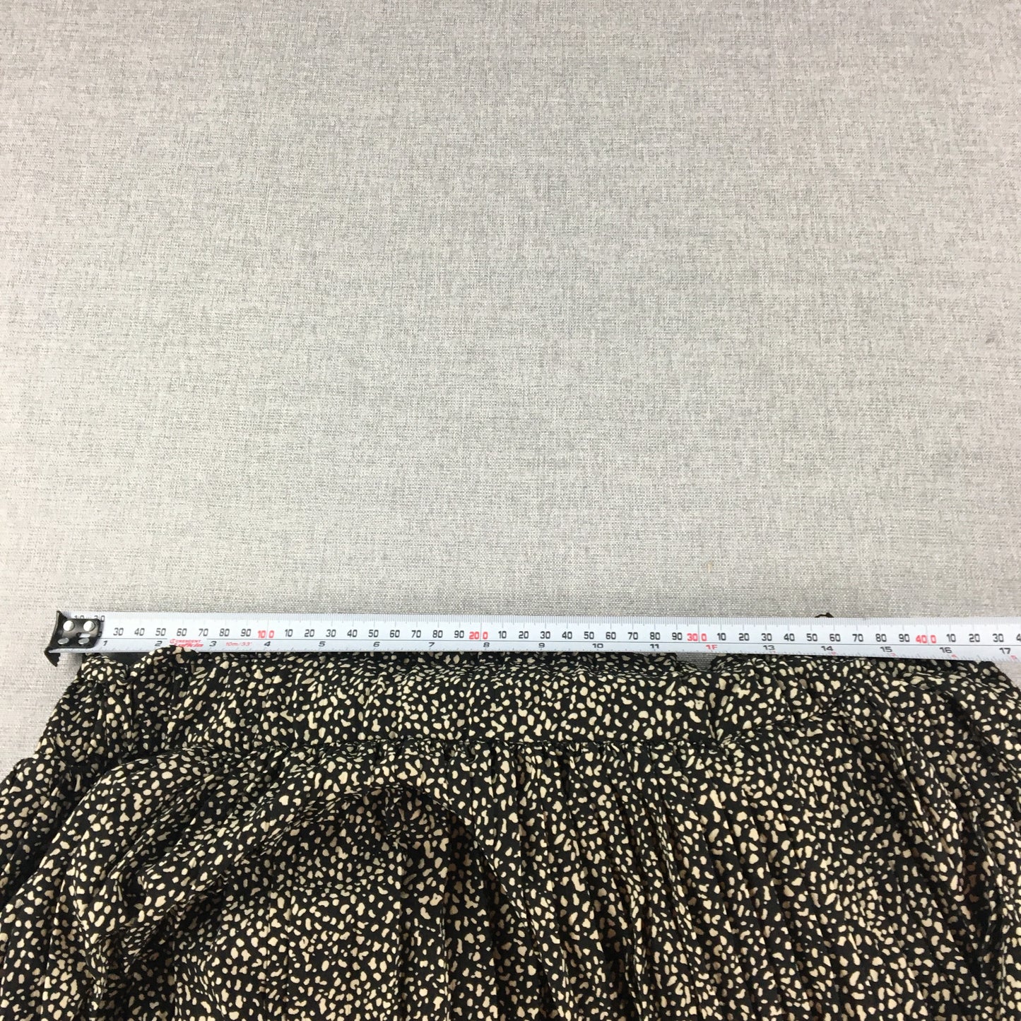 You And All Womens Maxi Skirt Size 20 Black Pleated Dot Pattern