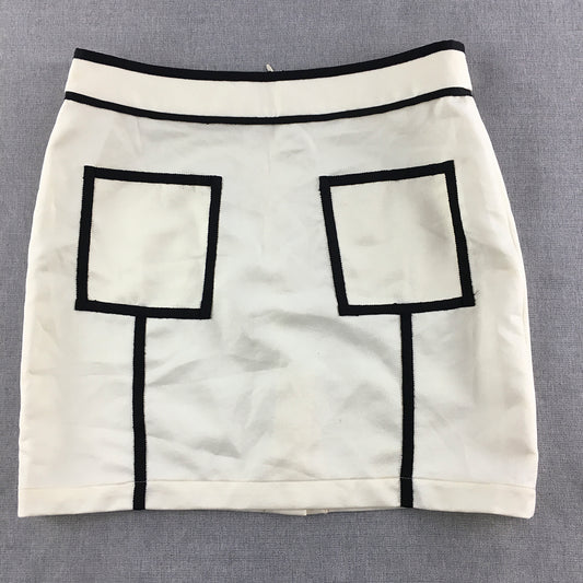 37 Degrees Love Womens Skirt Size M White Mini Korean Brand