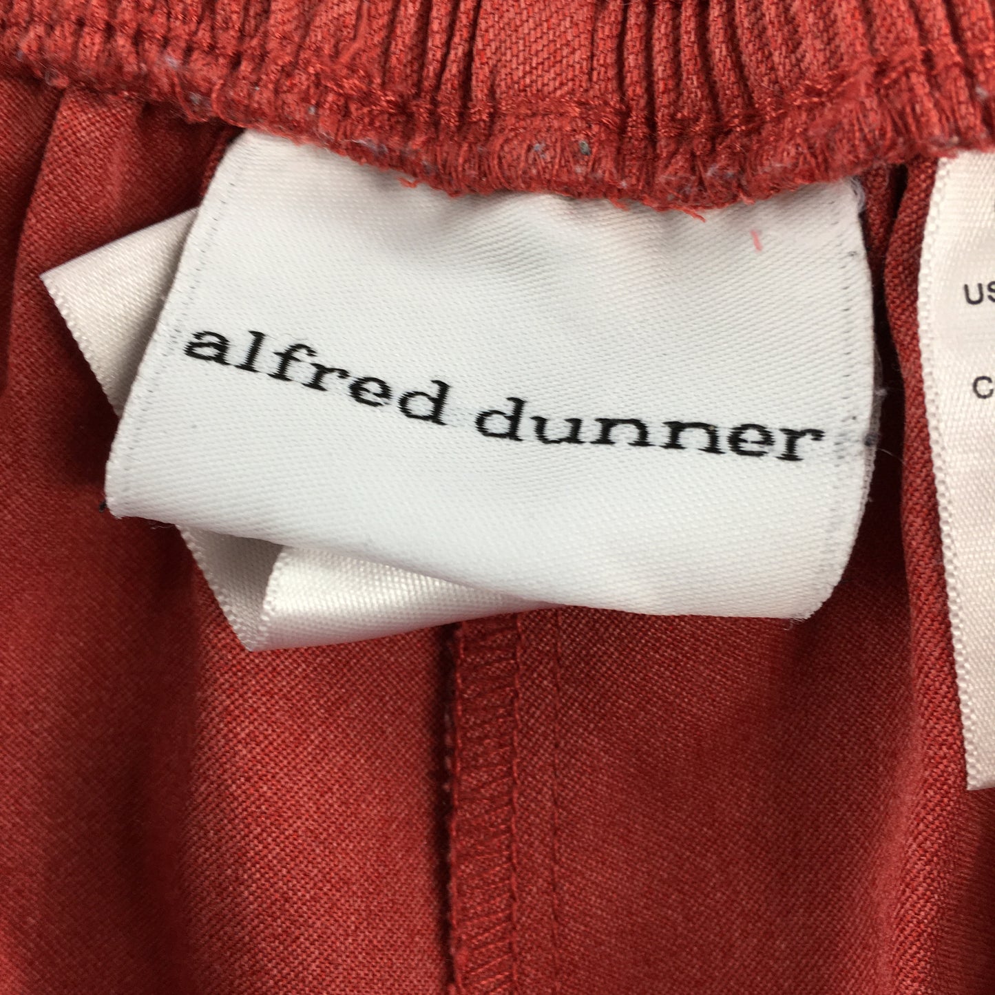 Alfred Dunner Womens Pants Size 18 Red Wide Leg Pockets