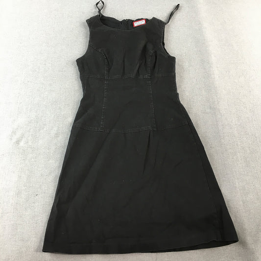 Review Womens Mini Dress Size 10 Black A-Line Sleeveless