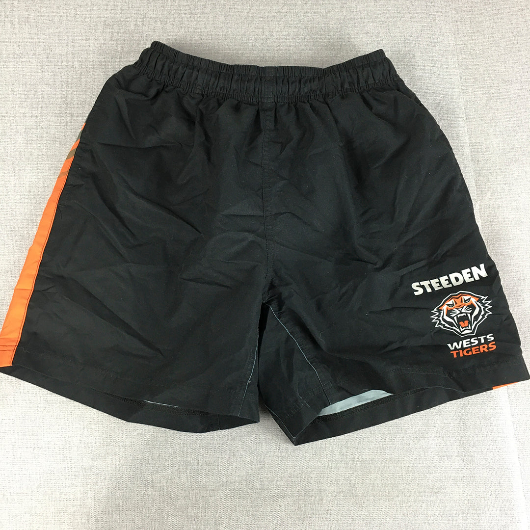 Wests Tigers Mens Shorts Size S Steeden NRL Football