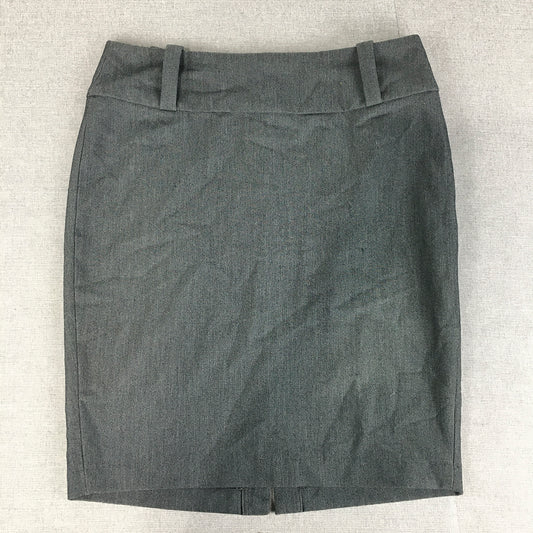 Valleygirl Womens Pencil Skirt Size 14 Grey Straight Midi