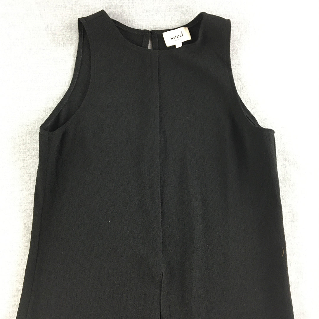 Seed Heritage Womens Mini Dress Size 6 Black Sleeveless Tank