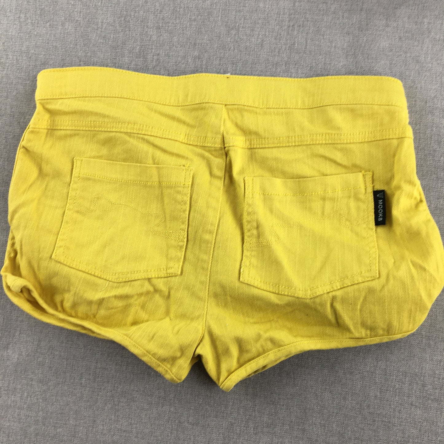 Mooks Kids Girls Shorts Size 14 Yellow Pockets