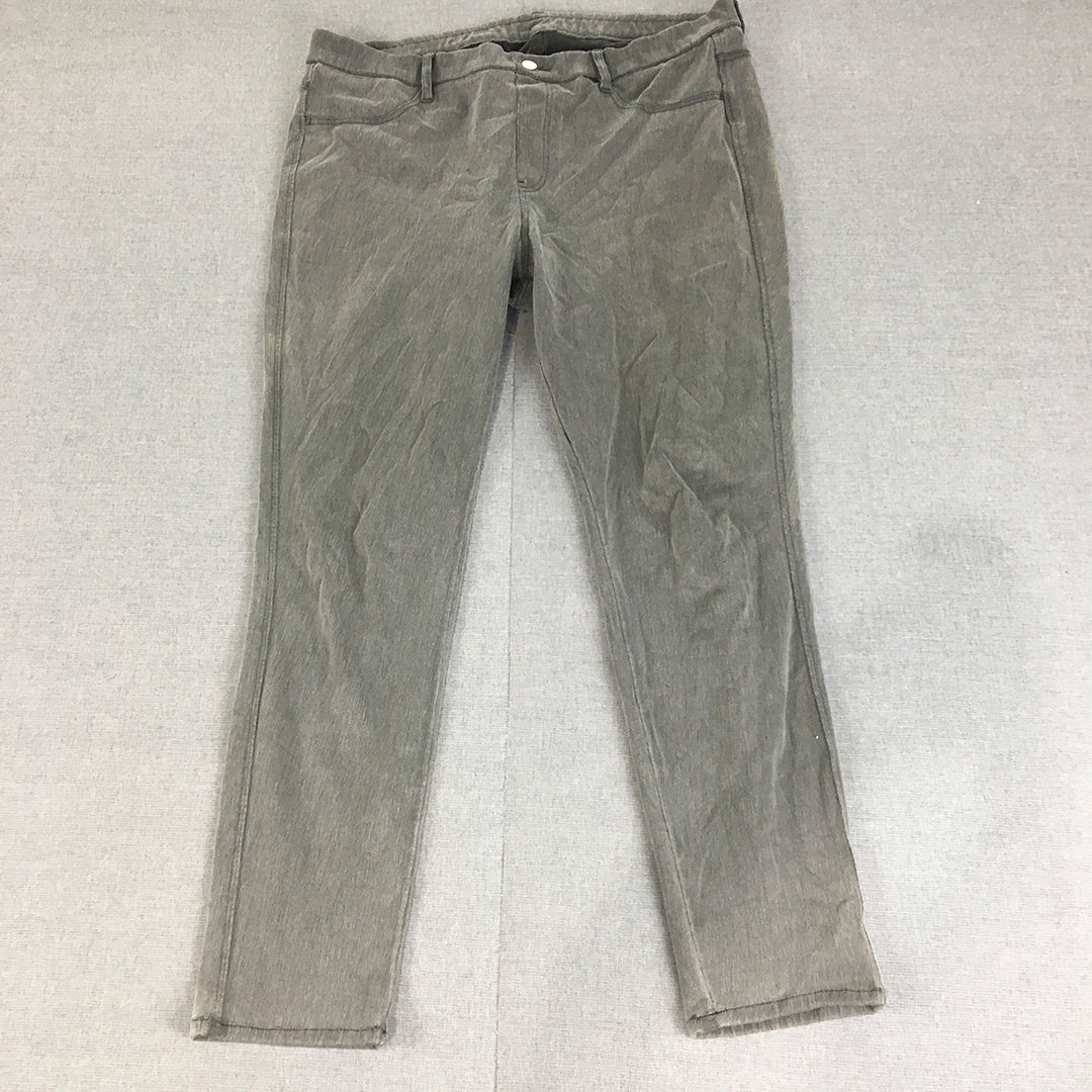 Khoko Womens Jeans Size 16 Grey Stretch Fabric Slim Fit Denim