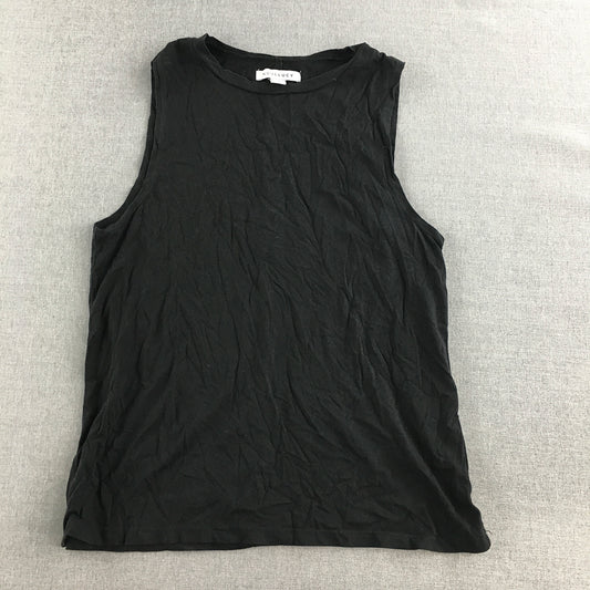 Nude Lucy Womens Tank Top Size S Black Sleeveless Shirt