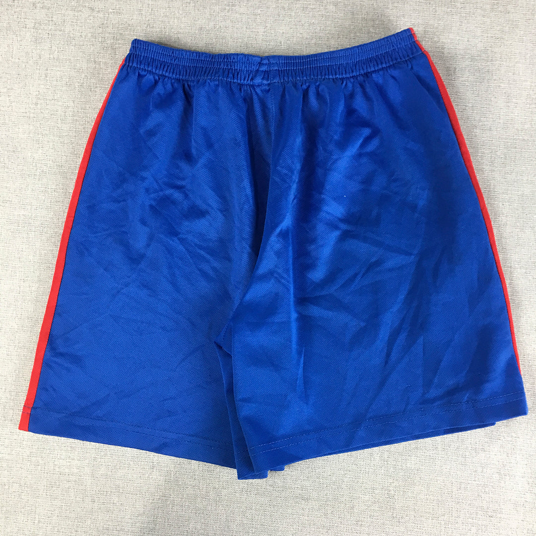 FC Barcalona Kids Boys Shorts Size M Blue Logo Football