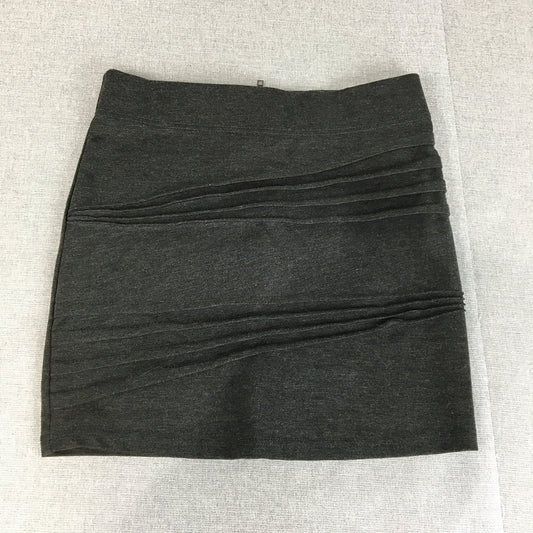 Bardot Womens Mini Skirt Size 10 Charcoal Grey Back Zip