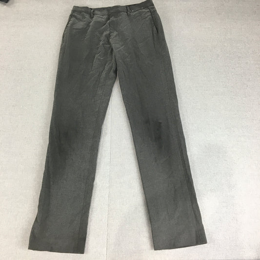 Uniqlo Mens Dress Pants Size 29 x 34 Grey Slim Fit Straight Leg