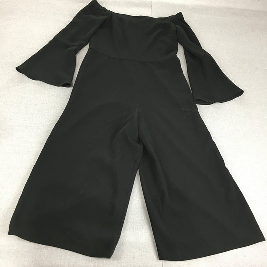 Seed Heritage Womens Jumpsuit Size 10 Black One-Peice Playsuit Flared Sleeves