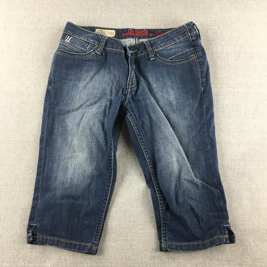 Lee Cooper Womens Denim Shorts Size 28 (W28) Blue Pockets