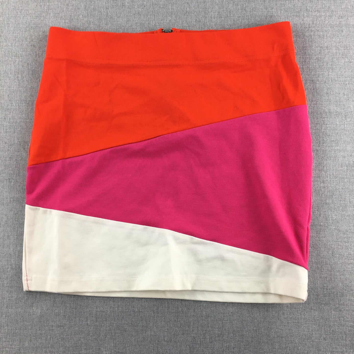 Bardot Womens Mini Skirt Size 10 Pink Orange White