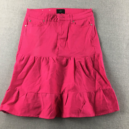 Celebrity Pink Womens Skirt Size 27 Pink Midi A-Line