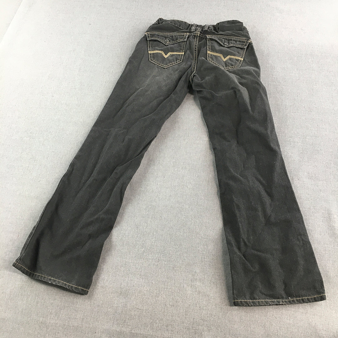 Guess Kids Boys Jeans Size 10 Grey Straight Leg Denim Pockets