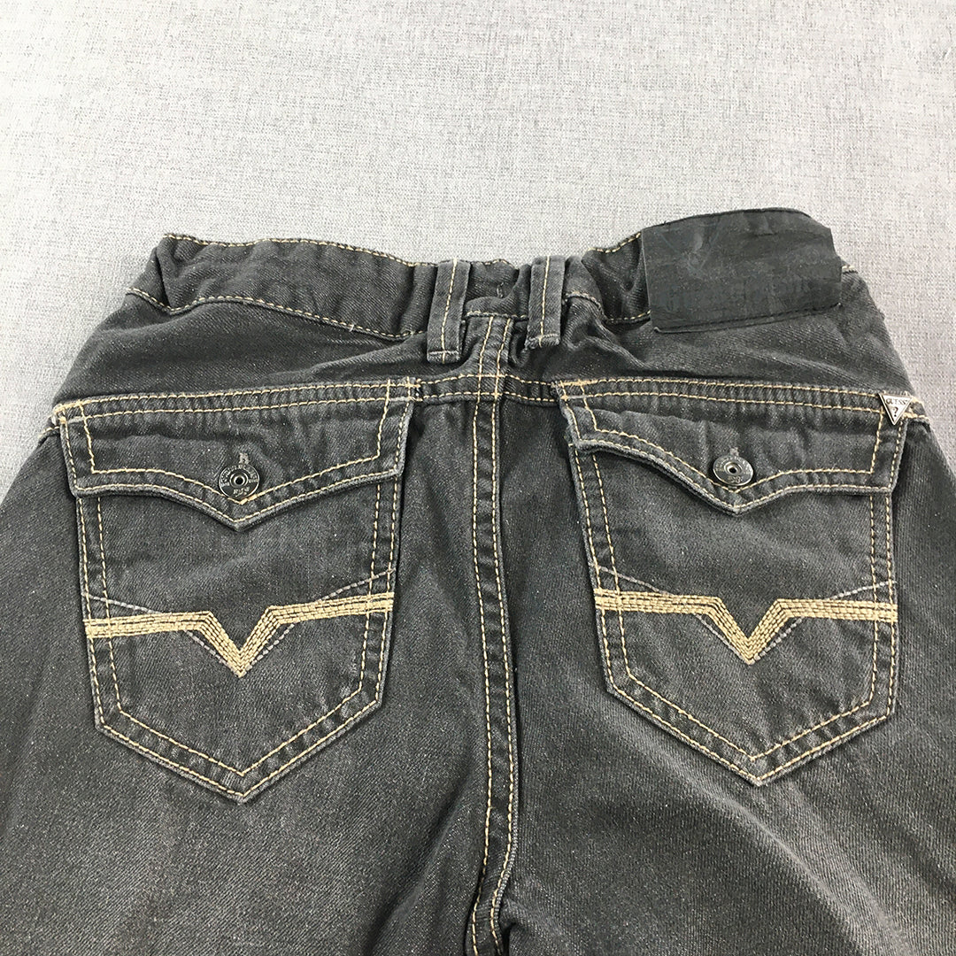 Guess Kids Boys Jeans Size 10 Grey Straight Leg Denim Pockets