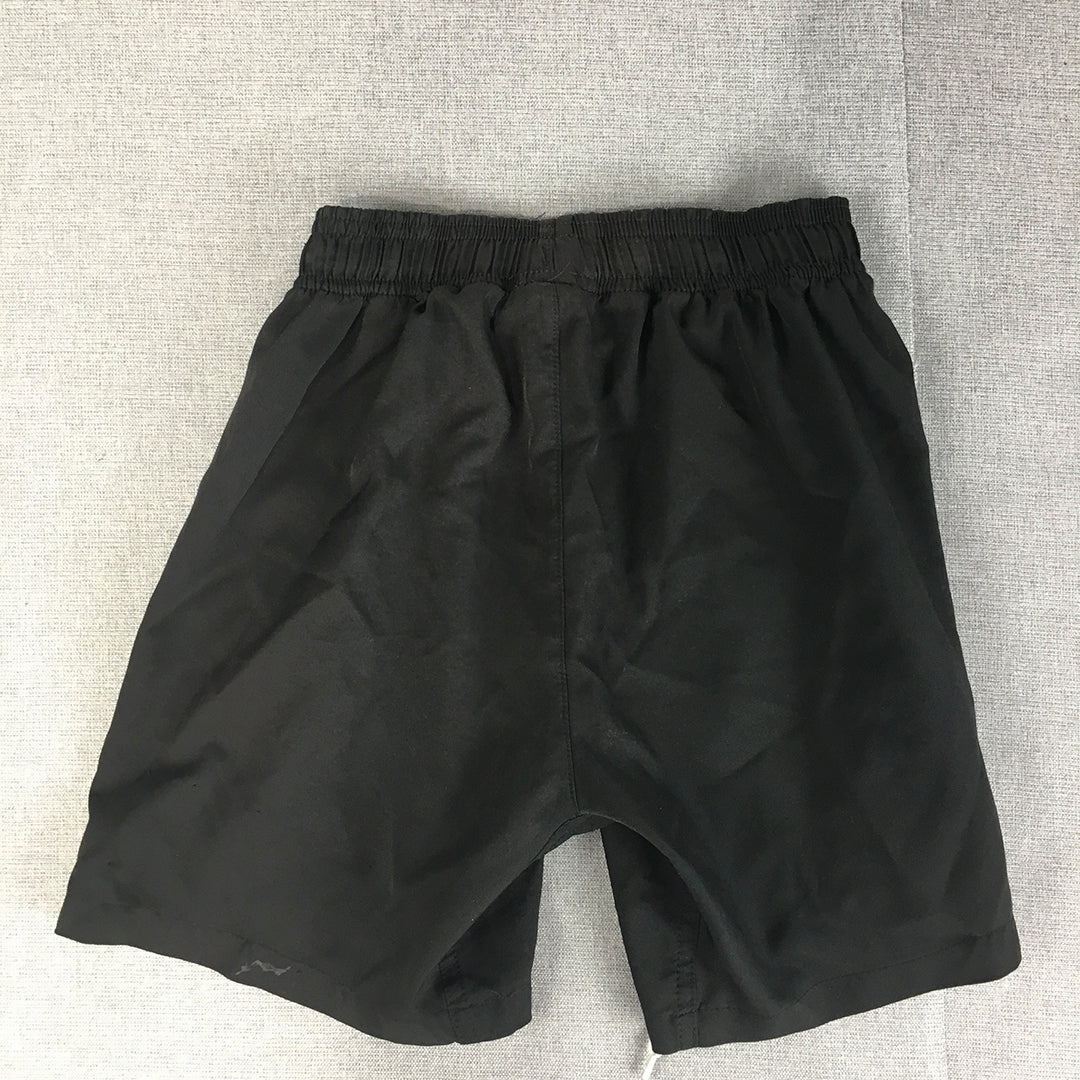 Umbro Kids Boys Shorts Size S (8 Years) Black Elastic Waist Football Athletic