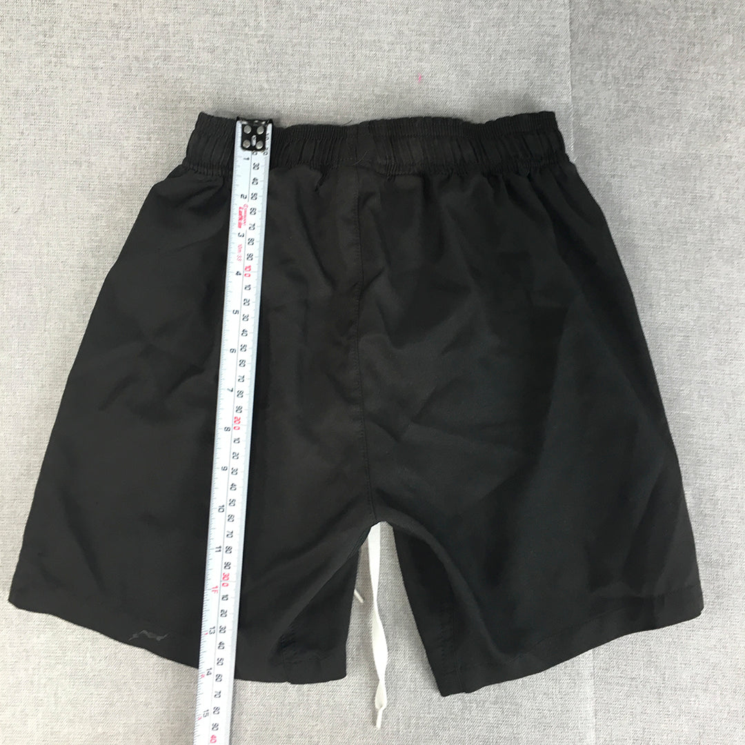 Umbro Kids Boys Shorts Size S (8 Years) Black Elastic Waist Football Athletic