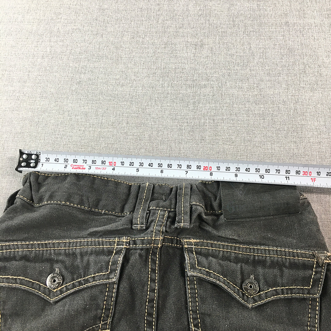 Guess Kids Boys Jeans Size 10 Grey Straight Leg Denim Pockets