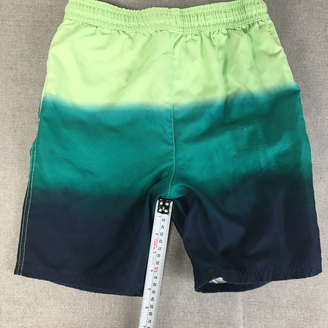 Minecraft Kids Boys Shorts Size 10 Green Logo Elastic Waist Pockets