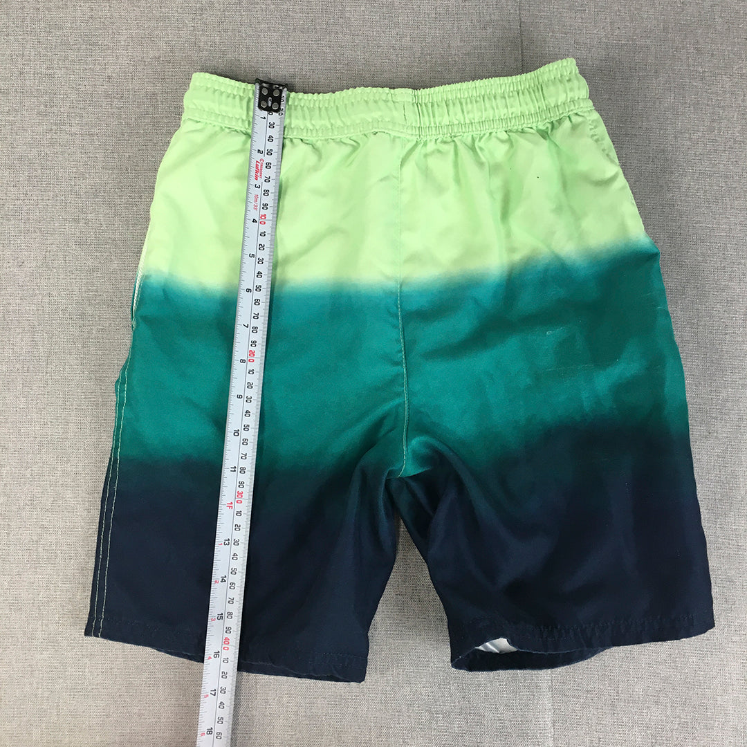 Minecraft Kids Boys Shorts Size 10 Green Logo Elastic Waist Pockets