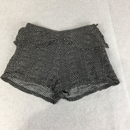 Fate Womens Shorts Size 8 Black Dot Bermuda