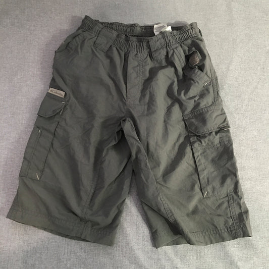 Columbia Sportswear Kids Boys Shorts Youth Size S Grey Outdoor Cargo Pockets