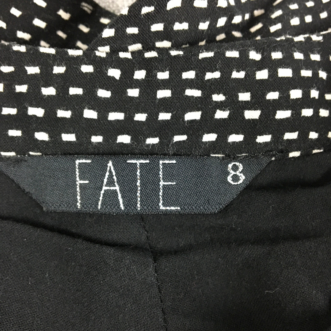 Fate Womens Shorts Size 8 Black Dot Bermuda