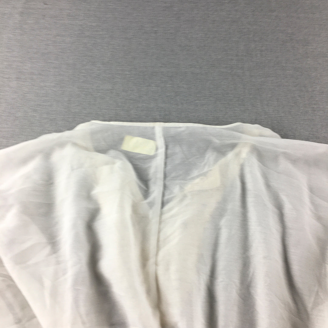 MRP Womens Top Size XL White Shirt Blouse