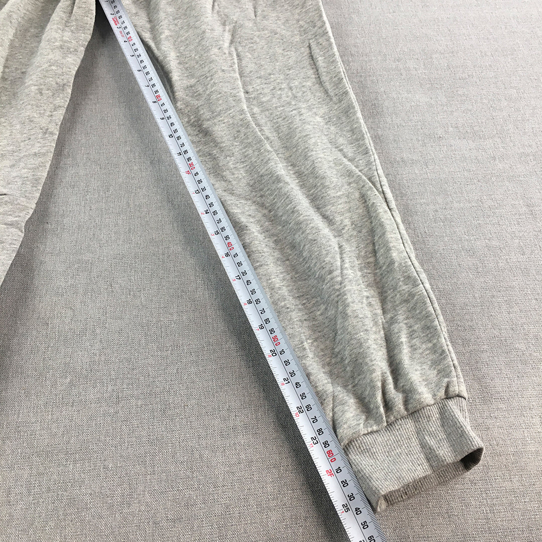 Adidas Kids Boys Tracksuit Pants Youth Size M Grey Logo Jogger